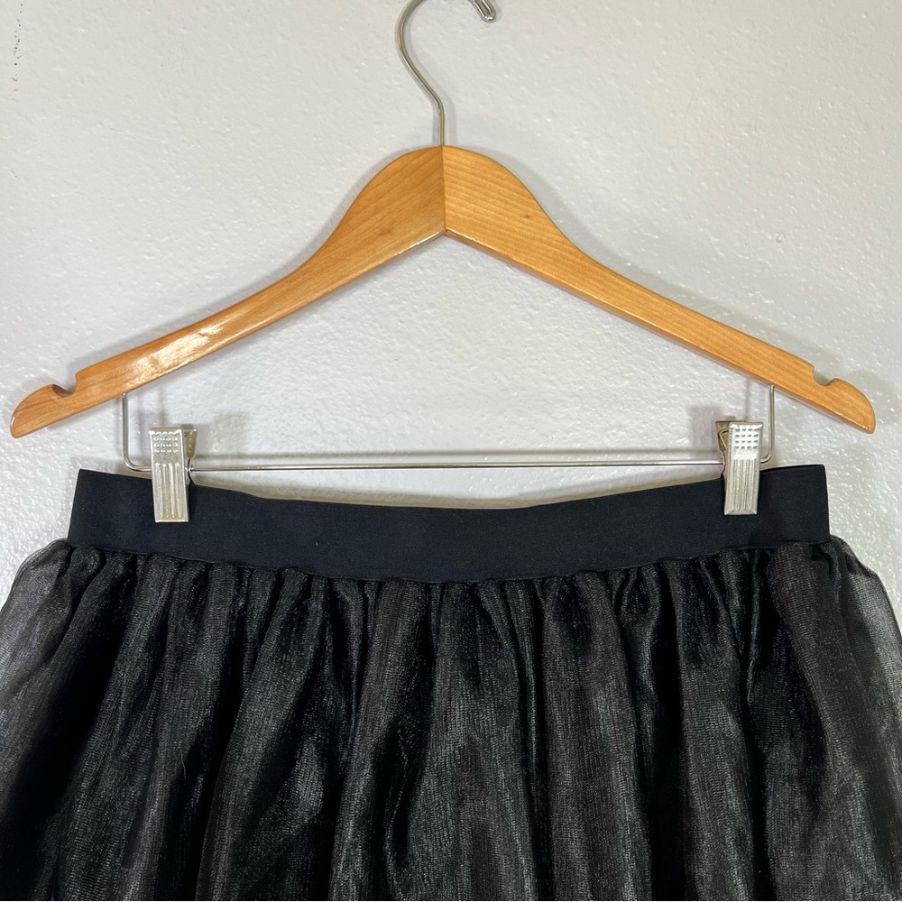 Black tulle tutu skirt Halloween costume adult L/XL witch fairy gothic festival - Picture 4 of 8